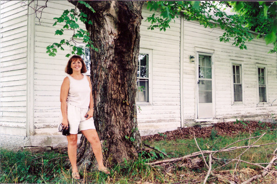 Martha, at the home place, July 2002